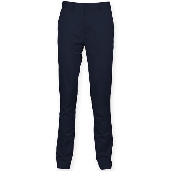 Front Row Mens Cotton Rich Stretch Chino Trousers