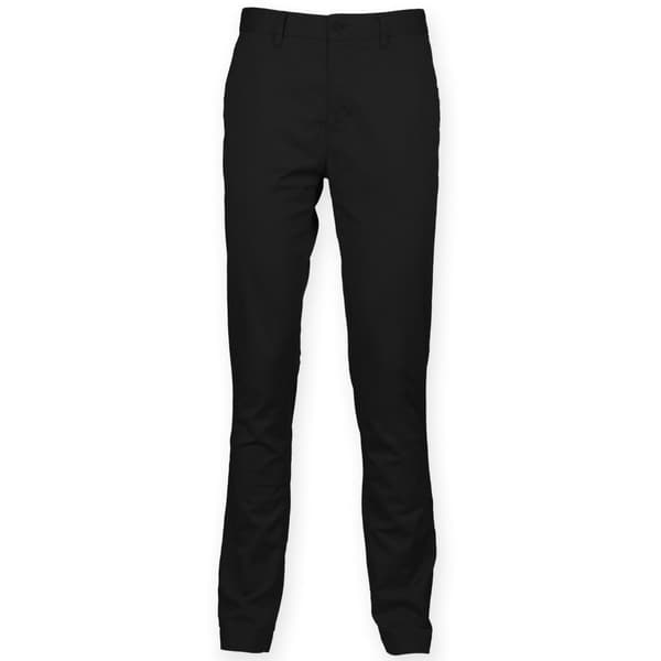 Front Row Mens Cotton Rich Stretch Chino Trousers