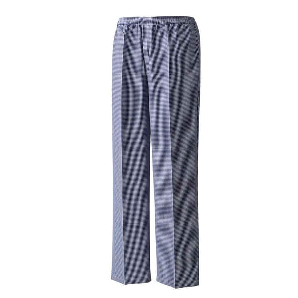 Premier Unisex dragkedja för kockar / arbetskläder för catering Navy/White Check XL