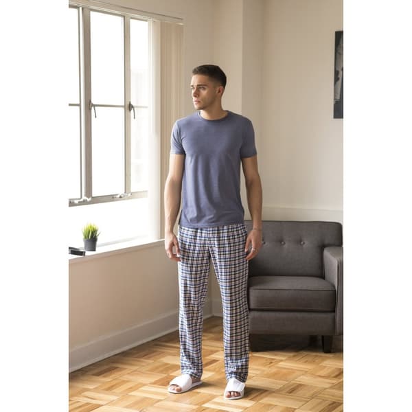 Skinnifit Mens Tartan Lounge Pants