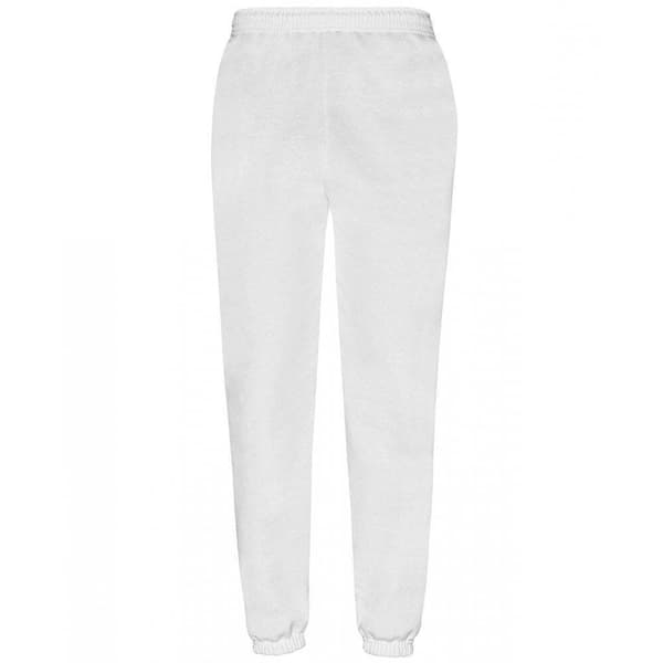 Fruit Of Loom Mens Classic 80/20 Elasticated Sweatpants White XXL