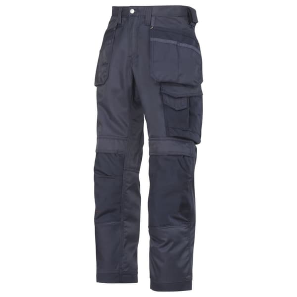 Snickers Mens DuraTwill Craftsmen Trousers Navy/Black 30R