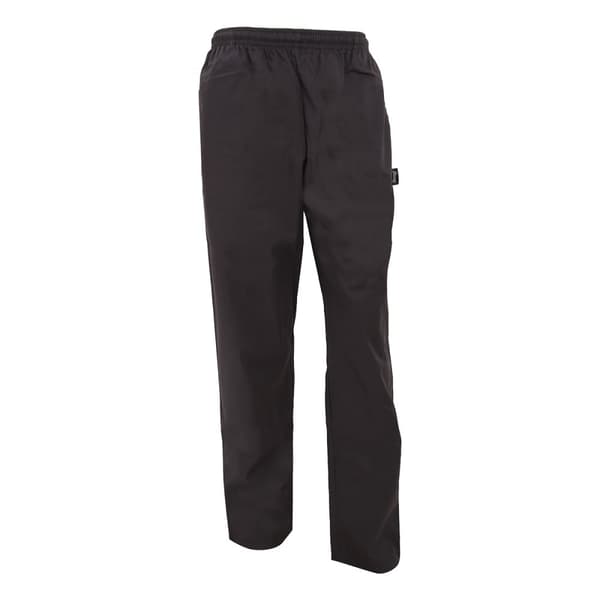 Dennys Unisex svarta elastiska byxor / Chefswear (2 st.) Black M