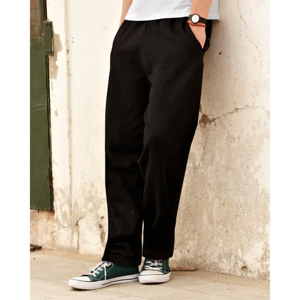 Fruit Of The Loom Mens Open Hem Jog Pants / Jogging Bottoms
