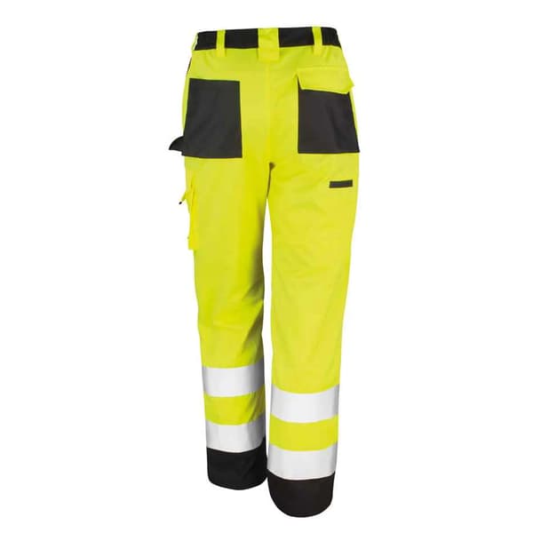 Result Safeguard Unisex Hi Viz Cargo bukser til voksne (pakke med 2)