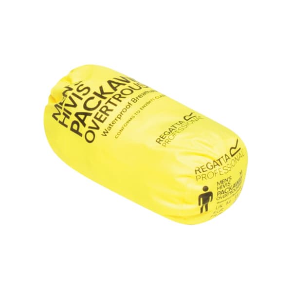 Regatta Unisex Hi Vis Pro Reflective Packaway Work Over Trousers