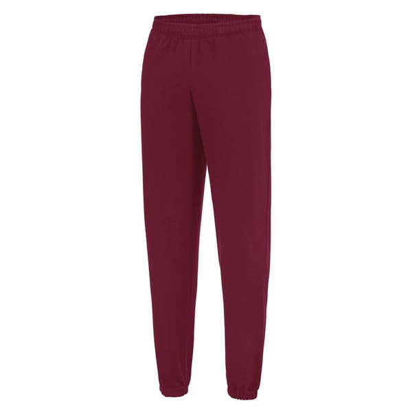 Awdis College Cuffed Sweatpants / Jogging Bottoms Burgundy M