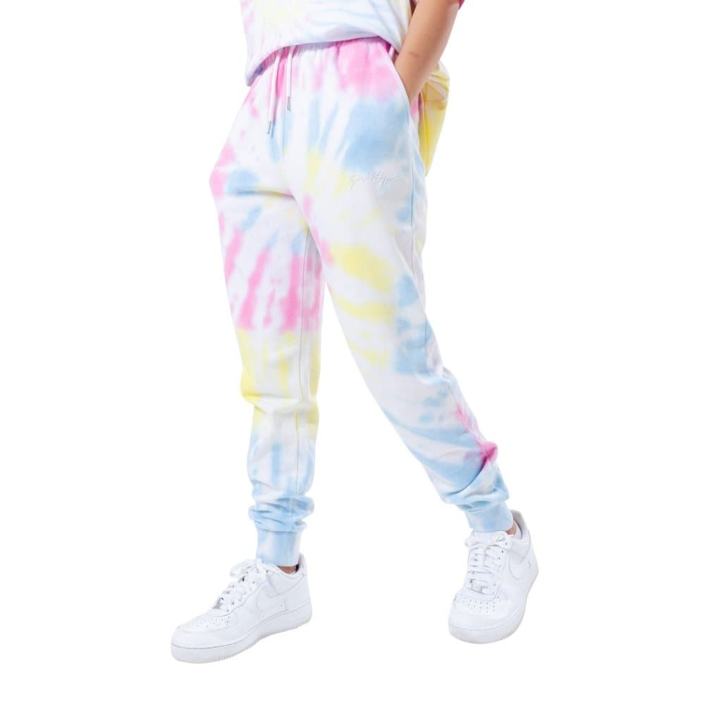 Hype Pastellfärgad regnbågsfärgad logotyp med Tie Dye-logotyp för kvinnor och damer