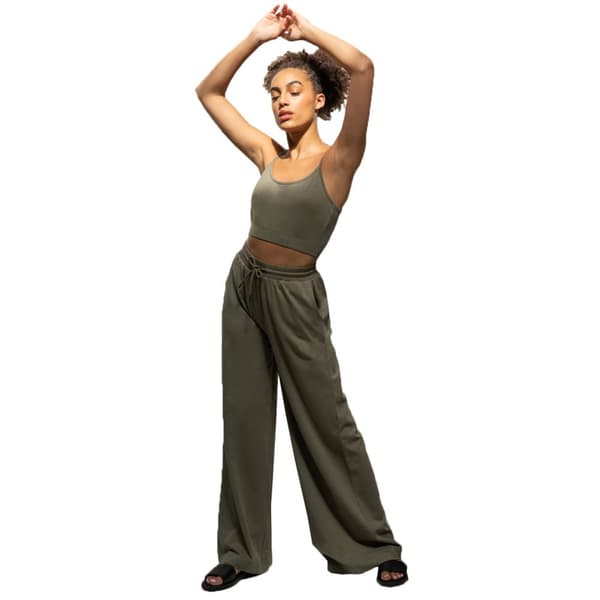 SF Womens/Ladies Sustainable Wide Leg Jogging Bottoms