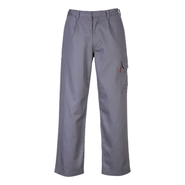 Portwest Bizweld flamskyddade cargobyxor för herrar Grey 5XL R