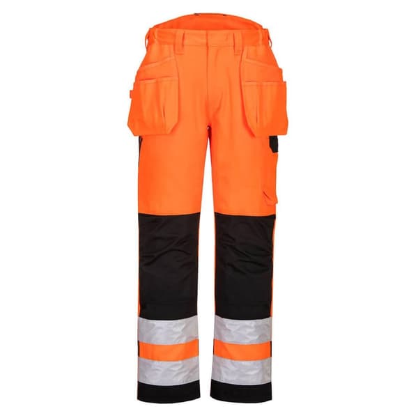 Portwest PW2 Hi-Vis skyddsbyxa med hölster och fickor för herrar