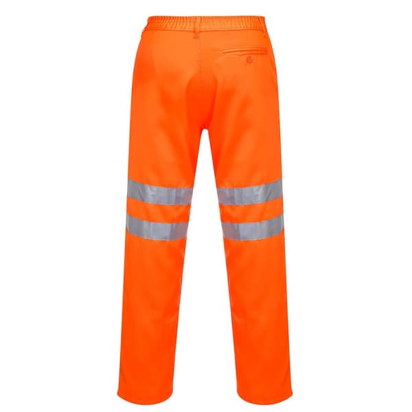 Portwest Arbetsbyxor för män i polycotton med hög ljusstyrka för säkerhet