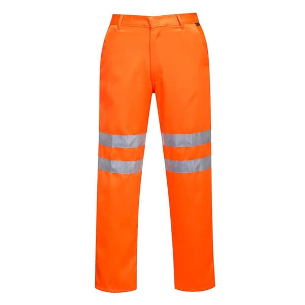 Portwest Arbetsbyxor för män i polycotton med hög ljusstyrka för säkerhet