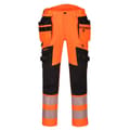 Miniatyrbilde 1 av 2: Portwest Mens DX4 Hi-Vis Detachable Holster Pocket Rail Trousers