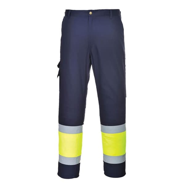 Portwest Kontrastfarvede Hi-Vis-arbejdsbukser til mænd