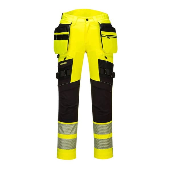 Portwest Mens DX4 Hi-Vis Detachable Holster Pocket Trousers