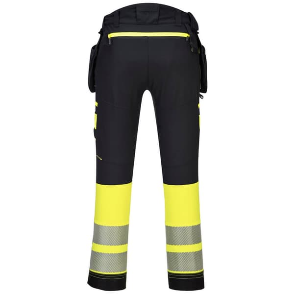 Portwest Mens DX4 Class 1 Hi-Vis Detachable Holster Pocket Trousers