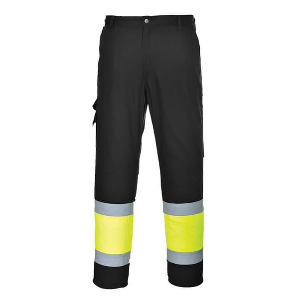 Portwest Mens Contrast Hi-Vis Work Trousers