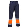 Miniatyrbillede 1 af 2: Portwest Kontrastfarvede Hi-Vis-arbejdsbukser til mænd
