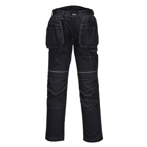 Portwest Mens PW3 Stretch Holster Pocket Arbetsbyxor