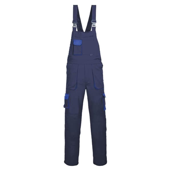 Portwest Herre Texo kontrast Bib og Brace Overall