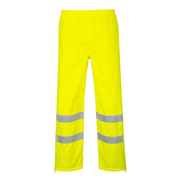 Portwest Mens Hi-Vis Breathable Rain Trousers