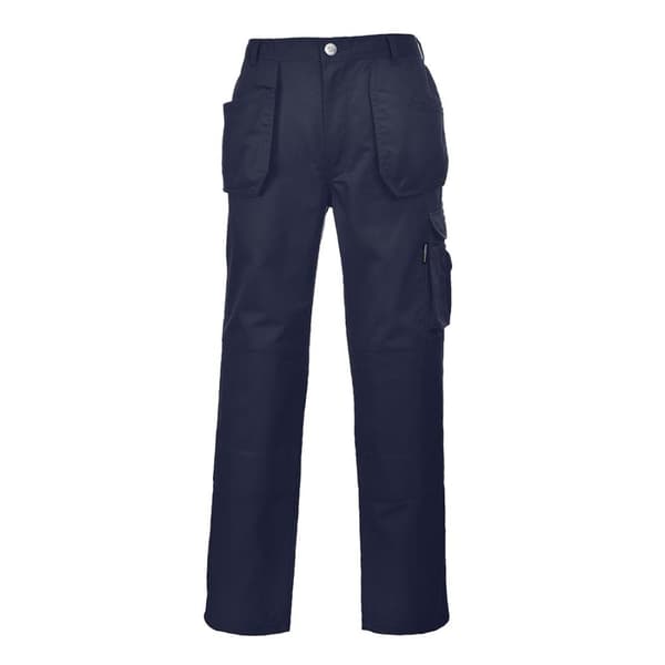 Portwest Arbetsbyxor för män i skiffer med hölsterfickor Navy XXL T