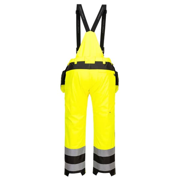 Portwest Mens PW3 Waterproof Hi-Vis Bib And Brace Trouser