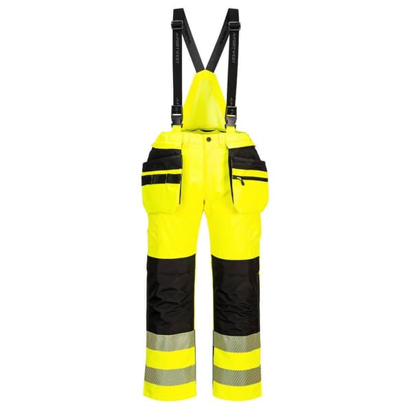 Portwest Mens PW3 Waterproof Hi-Vis Bib And Brace Trouser