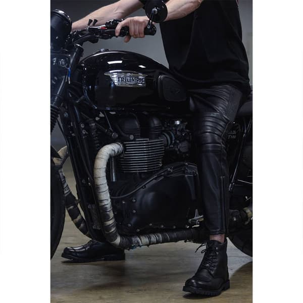 Pando Moto Nahkahousut Katana Slim Musta 30 / 30 Mies
