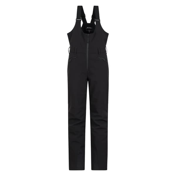 Mountain Warehouse Dam/dam RECCO skidbyxor med bröstlapp Black 12 UK