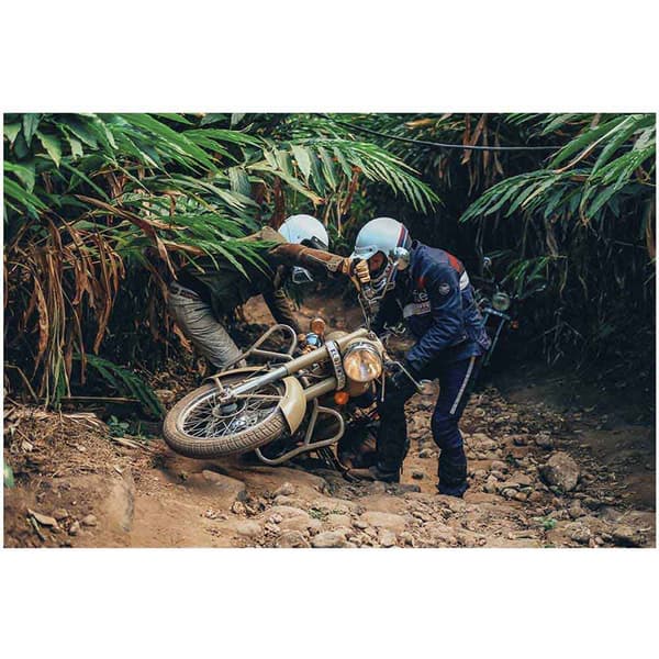 Fuel Motorcycles Housut Rally Sininen 40 Mies