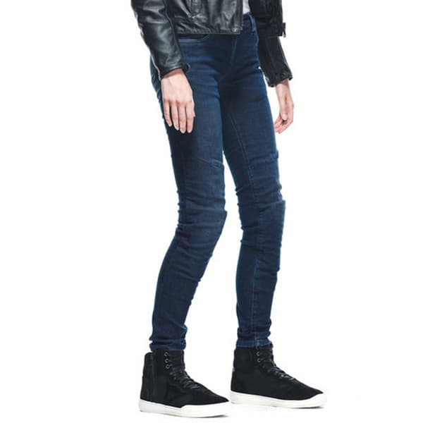 Dainese Outlet Byxor Denim Brushed Skinny Tex Blå 26 Kvinna