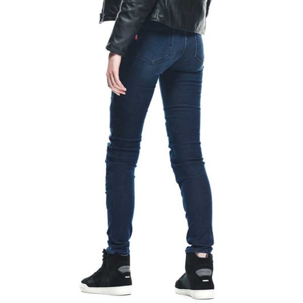 Dainese Outlet Byxor Denim Brushed Skinny Tex Blå 26 Kvinna