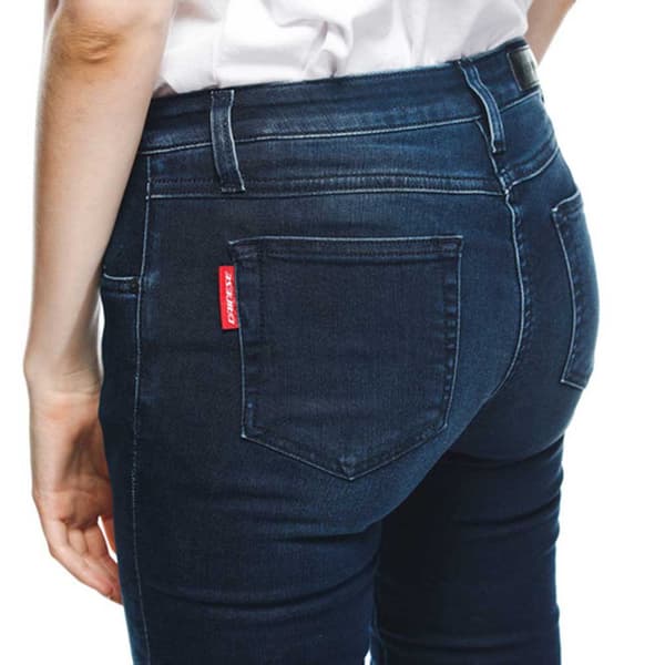 Dainese Outlet Byxor Denim Brushed Skinny Tex Blå 26 Kvinna