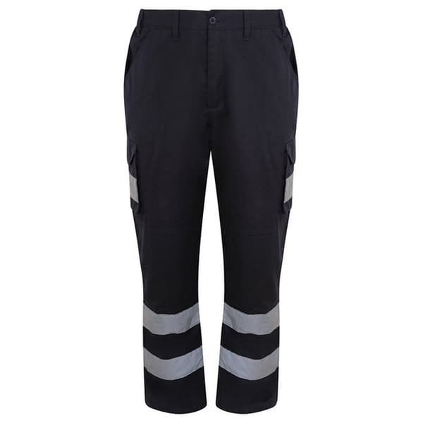 PRORTX Mens Hi-Vis Cargo Trousers