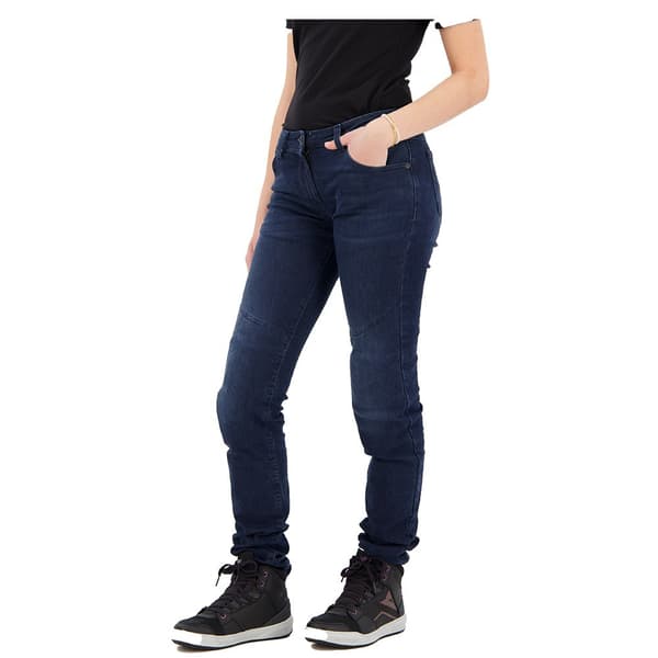 Dainese Outlet Bukser Denim Brushed Skinny Tex Blå 31 Kvinde