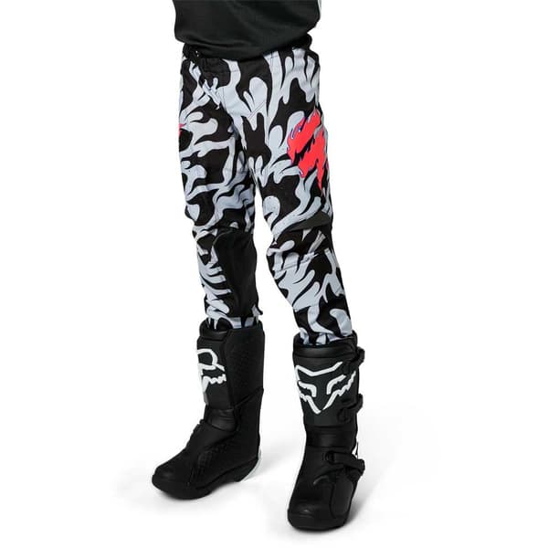 Fox Racing Mx Byxor White Label Flame  14 Years Pojke