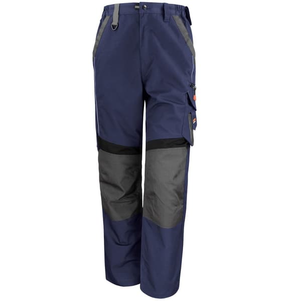 WORK-GUARD by Result Unisex Adult Technical Work Trousers Navy/Black 3XL