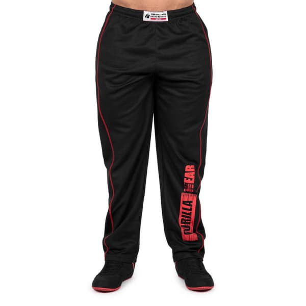 Wallace Mesh Pants, black/red, Gorilla Wear L/XL