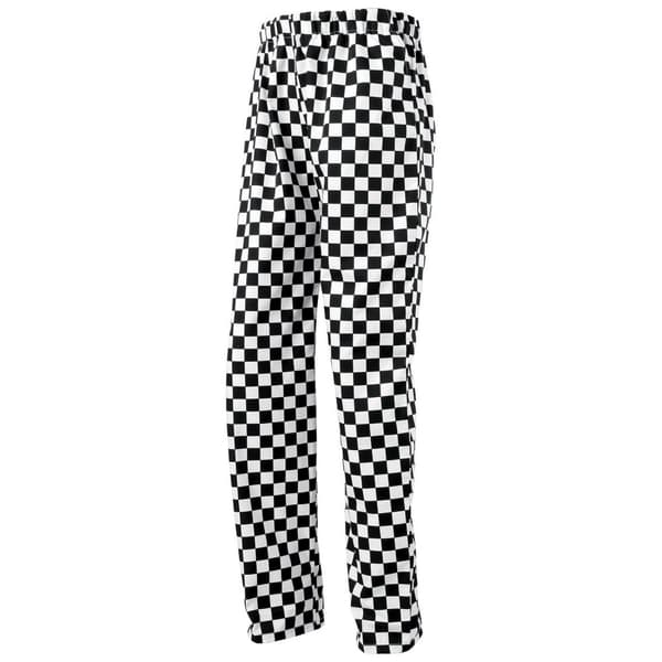 Premier Unisex Adult Essential Checked Chef Trousers