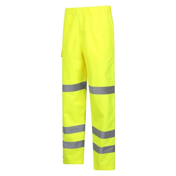 Mountain Warehouse Unisex Adult Waterproof High-Vis Work Over Trousers