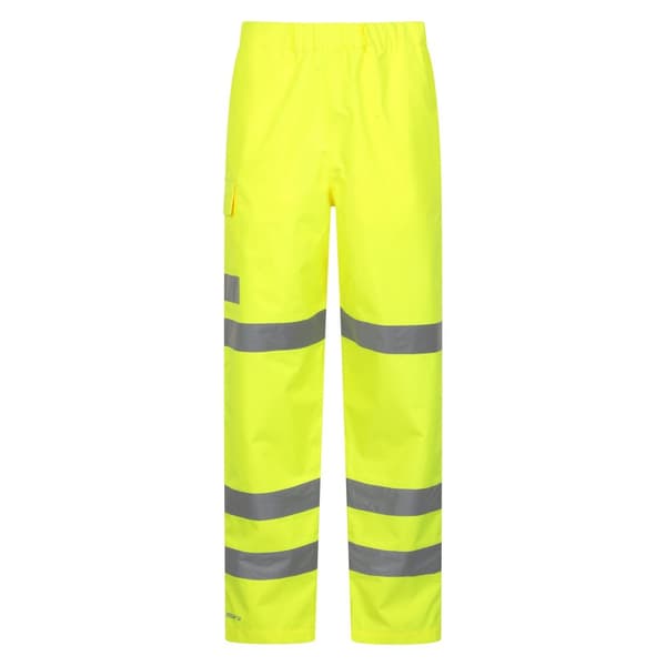 Mountain Warehouse Unisex Adult Waterproof High-Vis Work Over Trousers