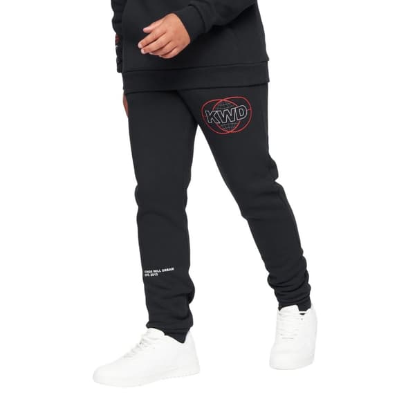Kings Will Dream Boys Orbital Fleece Jogging Bottoms Jet Black 11-12 Years