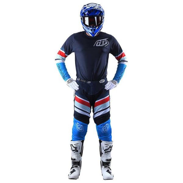 Troy Lee Designs Gp Air Warped Off-road Bukser Blå 32 Mand