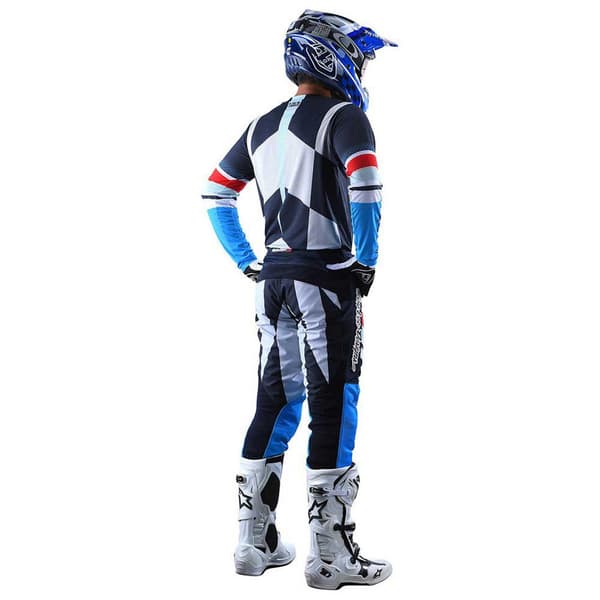 Troy Lee Designs Gp Air Warped Off-road Bukser Blå 32 Mand
