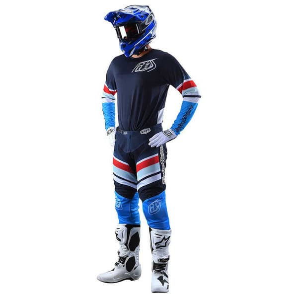 Troy Lee Designs Gp Air Warped Off-road Bukser Blå 32 Mand