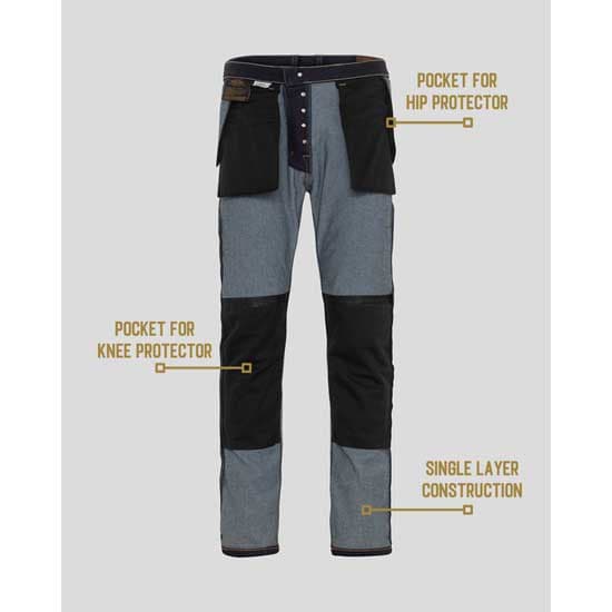 Rokker Rokkertech Straight Jeans Blå 31 / 32 Man