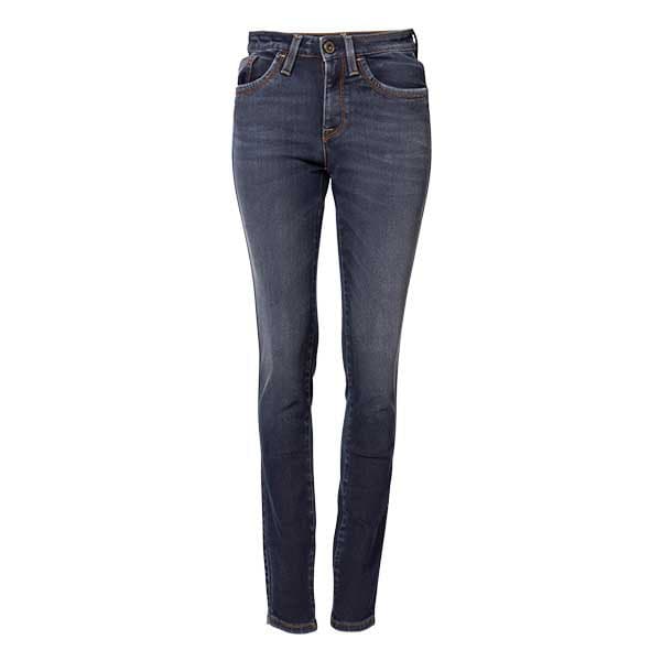 Rokker Rokkertech Mid Waist Slim Jeans Blå 27 / 30 Kvinde