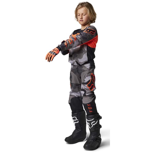 Fox Racing Mx 180 Bnkr Off-road Bukser Grå 8 Years Dreng